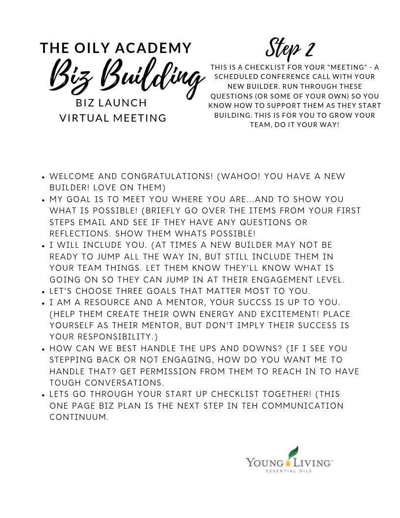 Biz Build step 2 Virtual MEETING